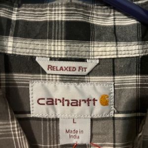 Men’s Large Plaid Button-down Shirt